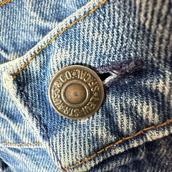 Vintage Levis Men’s 32x28 Orange Tab Medium Wash Denim Blue Jeans GUC - Picture 5 of 16